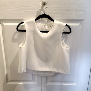 Club Monaco Cropped Sleevless Blouse
